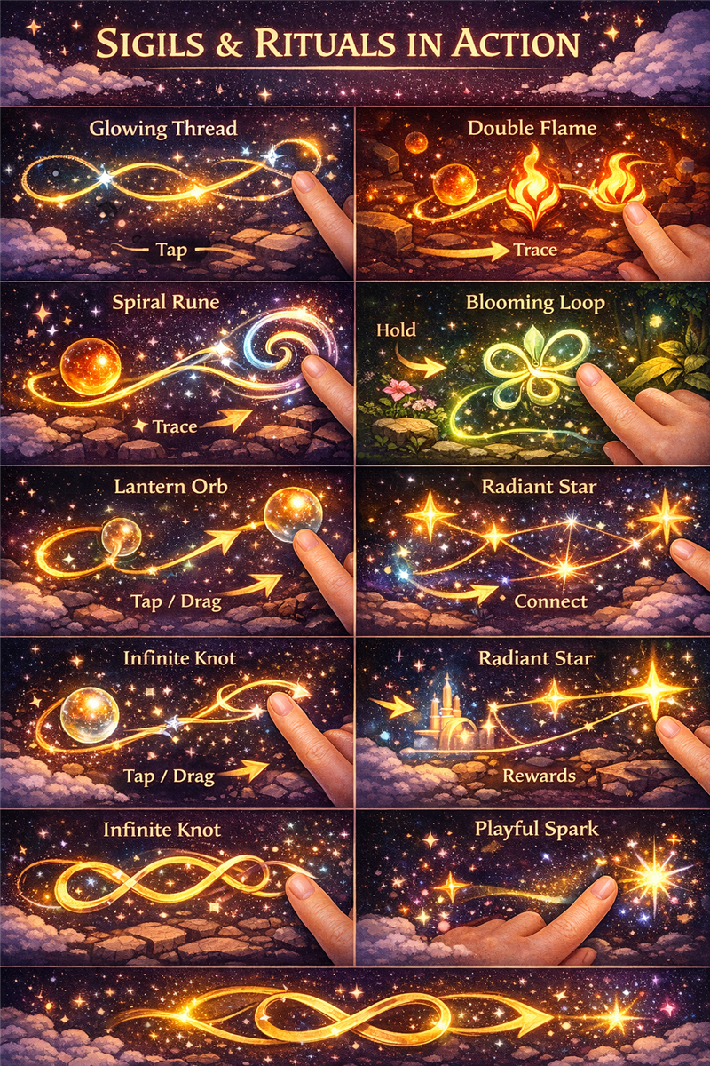 Echo Fields realm displaying cosmic constellations in a vast starry void with ethereal patterns and traces of past players